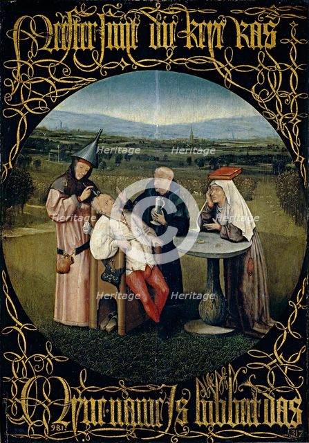 Cutting the Stone, between c1494 and c1516. Creator: Hieronymus Bosch.