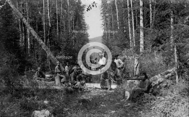 Cutting Through the Woods, 1913. Creator: GI Ivanov.