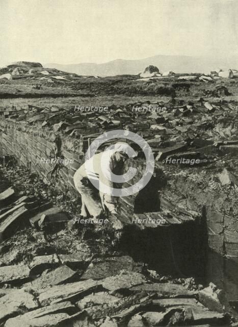 'Cutting Turves', c1948. Creator: Unknown.