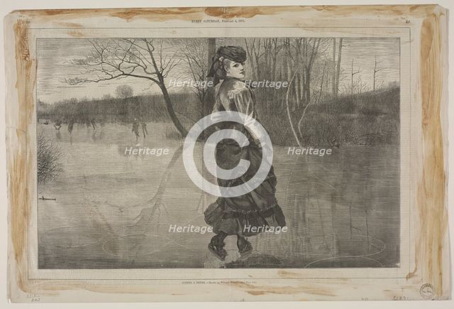 Cutting a Figure, 1871. Creator: Winslow Homer (American, 1836-1910).