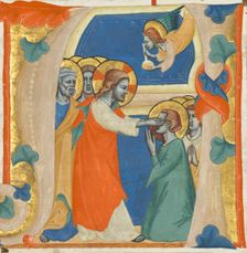 Cutting from an antiphonal, about 1330-1340. Creator: Master of the Antiphonary of San Giovanni Fuorcivitas