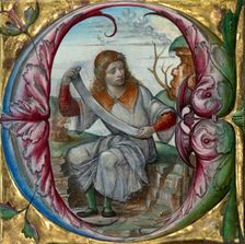 Cutting from an antiphonal, early 16th century. Creator: Master B.F.