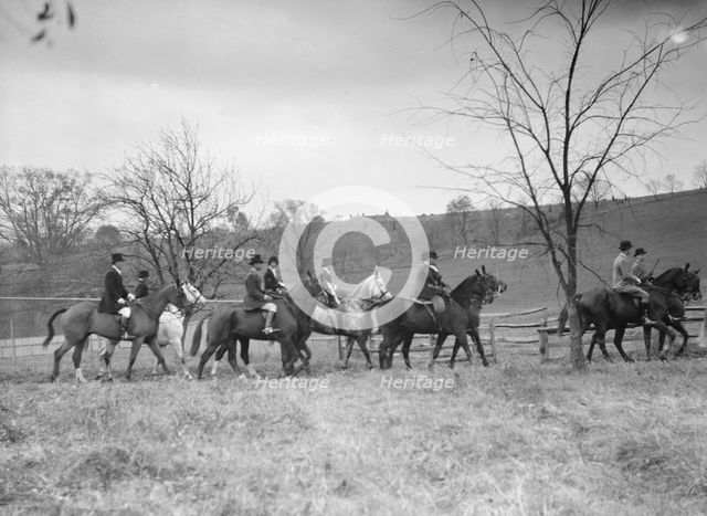 Cutting hunt, 1933 Nov. Creator: Arnold Genthe.