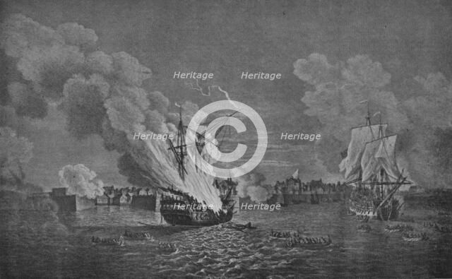 'Cutting-out Affair at Louisbourg', c1760. Artist: Richard Paton.