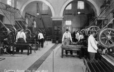 Cutting Room, the Royal Mint, Tower Hill, London, early 20th century
