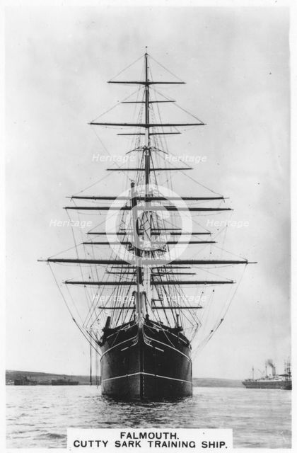 'Cutty Sark', Falmouth, 1936. Artist: Unknown
