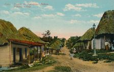 Cuba: Pueblo de Pescadores. Bohios. Fishing Village 1919