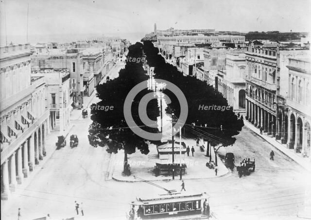 Cuba. Street Scene In Havana, 1911. Creator: Harris & Ewing.