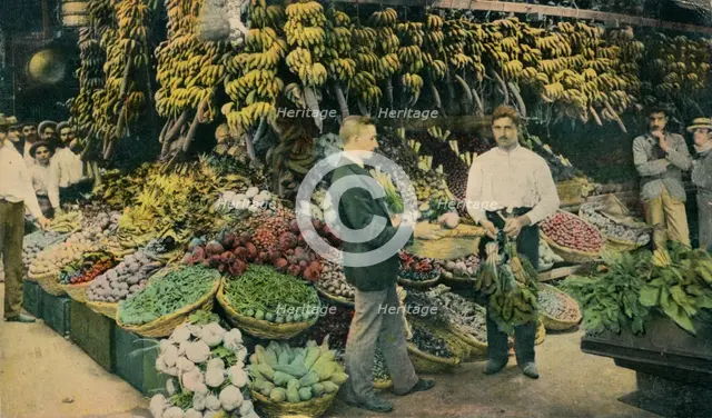 Cuban Fruit Store, c1910. Artist: Unknown