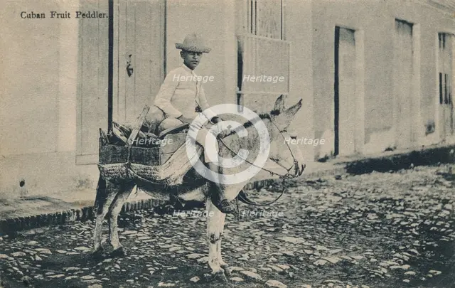 'Cuban Fruit Peddler', c1908. Artist: Unknown.