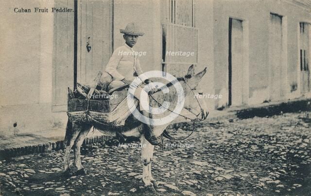 'Cuban Fruit Peddler', c1908. Artist: Unknown.