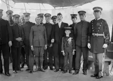 Cuban officers on the Cuba, 1913. Creator: Bain News Service