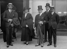 Cuban War Mission To The U.S. General Jose Martin And Wife, And Dr. Decespedes, Minister To US, 1917 Creator: Harris & Ewing
