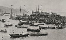 Cuban War: Spanish expeditionary forces at Santa Cruz de Tenerife, Canary Islands, Spain, 1898. Creator: Unknown