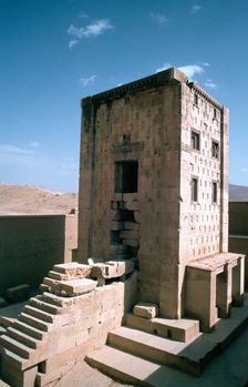 Cube of Zoroaster, Naqsh-i-Rustam, Iran. Creator: Vivienne Sharp