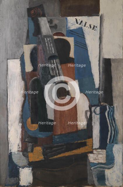 Cubist Still Life, 1820-1920. Creator: Louis Marcoussis.