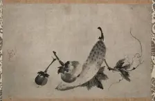 Cucumbers and Eggplant, 1500s. Creator: Yamada Doan (Japanese, 1571)