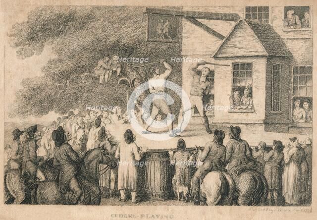 'Cudgel Playing', 1799. Creator: Unknown.
