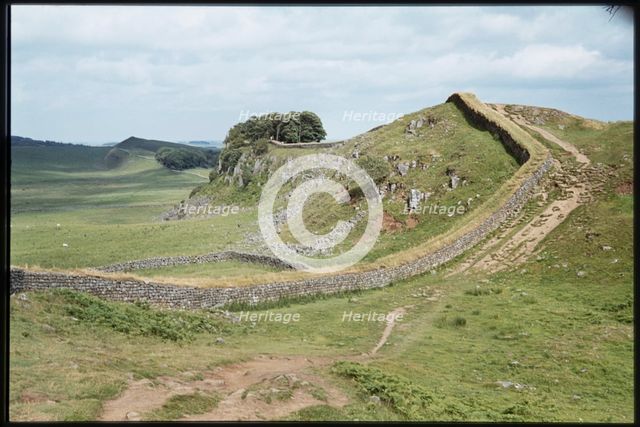 Cuddy's Crags, Hadrian's Wall, Bardon Mill, Northumberland, 1979. Creator: Dorothy Chapman.