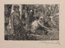 Cueillette du muguet. Creator: Auguste Louis Lepère (French, 1849-1918)