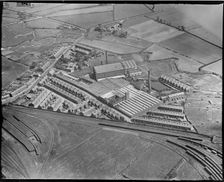 Cuerden Green and Lostock Hall Cotton Mills, Lostock Hall, Lancashire, c1930s. Creator: Arthur William Hobart