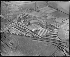 Cuerden Green and Lostock Hall Cotton Mills, Lostock Hall, Lancashire, c1930s. Creator: Arthur William Hobart