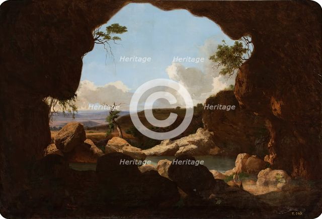 Cueva de las Palomas (Valencia), 1864. Creator: Mariano Belmonte y Vacas.