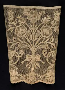 Cuff with Floral Vines, 19th century. Creator: Unknown