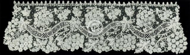 Cuff, Belgium, 1880s/90s. Creator: Unknown.