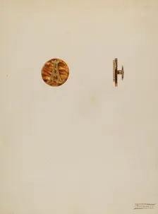 Cuff Button, c. 1939. Creator: Frank Fumagalli