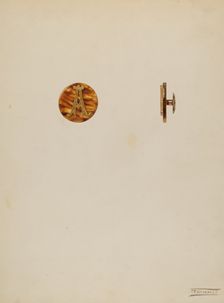 Cuff Button, c. 1939. Creator: Frank Fumagalli