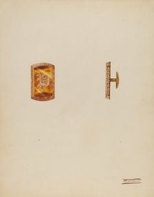 Cuff Buttons, 1935/1942. Creator: Frank Fumagalli
