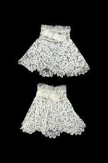 Cuffs, British, ca. 1850. Creator: Unknown