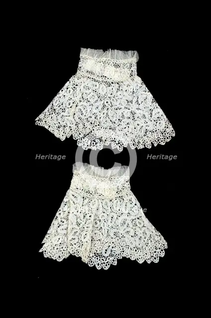 Cuffs, British, ca. 1850. Creator: Unknown.