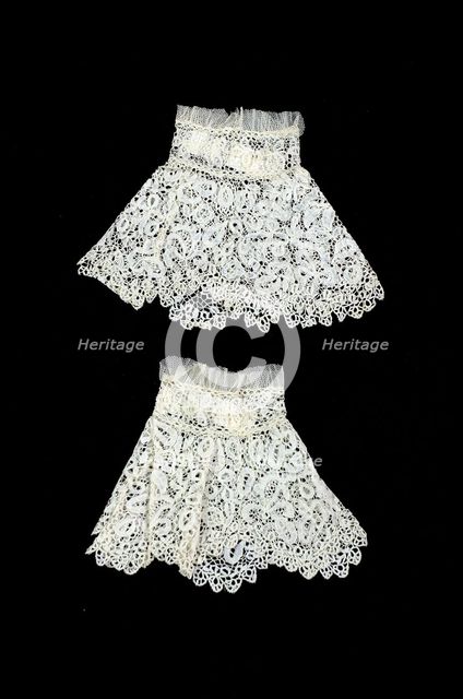 Cuffs, British, ca. 1850. Creator: Unknown.