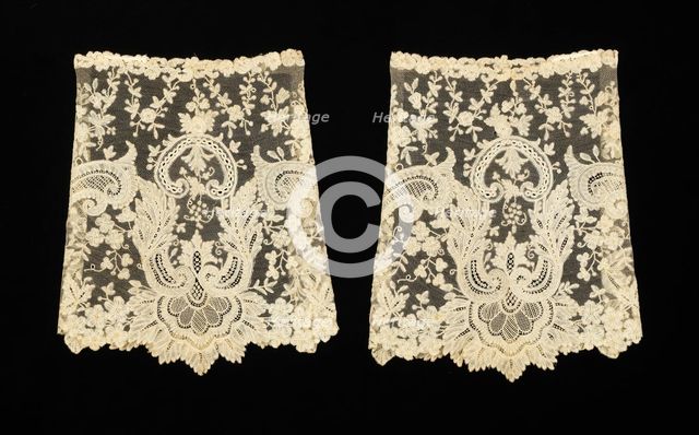 Cuffs, Flemish, mid-19th century. Creator: Unknown.