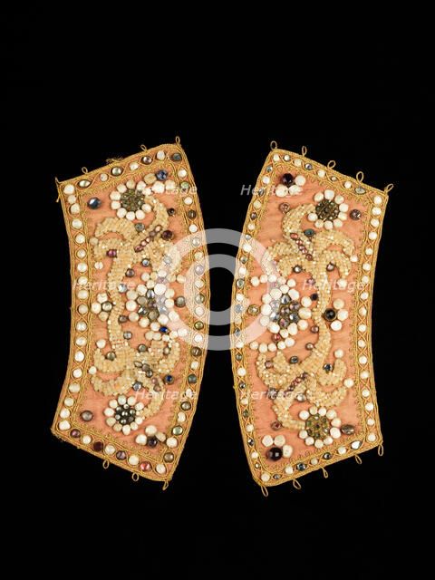 Cuffs, Russian, fourth quarter 18th century. Creator: Unknown.