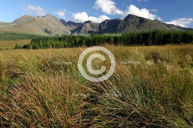 Cuillin Hills from Glen Brittle, Isle of Skye, Highland, Scotland.