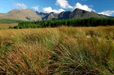 Cuillin Hills from Glen Brittle, Isle of Skye, Highland, Scotland. Creator: Peter Thompson
