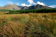 Cuillin Hills from Glen Brittle, Isle of Skye, Highland, Scotland. Creator: Peter Thompson