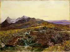 Cuillin Ridge, Skye, from Sligachan, 1855. Artist: John William Inchbold