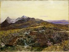 Cuillin Ridge, Skye, from Sligachan, 1855. Artist: John William Inchbold