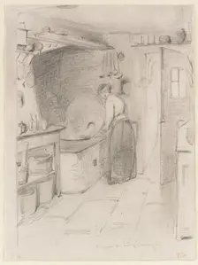 Cuisine a Lutzelbourg, 1858. Creator: James Abbott McNeill Whistler