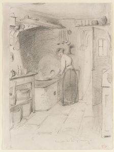 Cuisine a Lutzelbourg, 1858. Creator: James Abbott McNeill Whistler