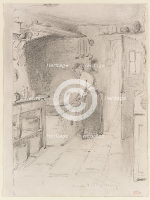 Cuisine a Lutzelbourg, 1858. Creator: James Abbott McNeill Whistler.
