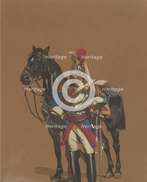 Cuirassier, 1872. Creator: Jean Baptiste Edouard Detaille.
