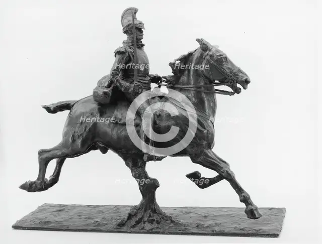 Cuirassier with Drawn Sword, modeled c. 1875 (cast after 1891). Creator: Jean Louis Ernest Meissonier.