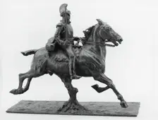 Cuirassier with Drawn Sword, modeled c. 1875 (cast after 1891). Creator: Jean Louis Ernest Meissonier