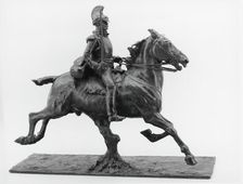 Cuirassier with Drawn Sword, modeled c. 1875 (cast after 1891). Creator: Jean Louis Ernest Meissonier