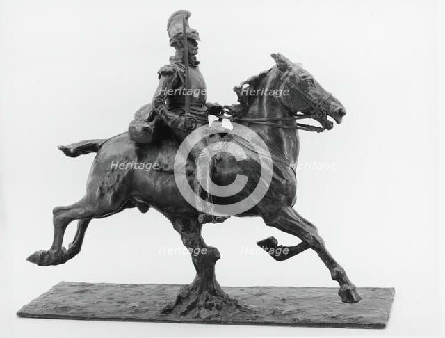 Cuirassier with Drawn Sword, modeled c. 1875 (cast after 1891). Creator: Jean Louis Ernest Meissonier.